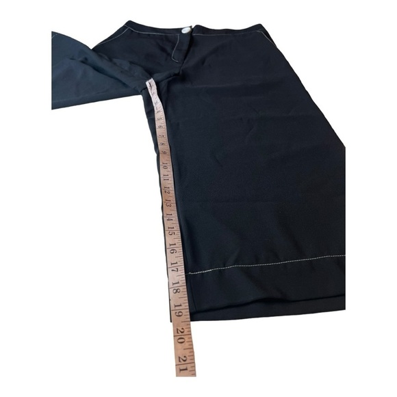 F&F Black White Contrast Stitch Wide Leg Culotte Crop Pants Womens Size 8 - Picture 7 of 14